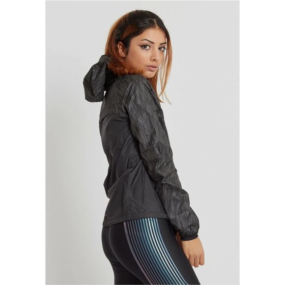 Nike Women's Shield Flash Running Reflective Zip Up Black Gray Jacket Size Small - Picture 6 of 10